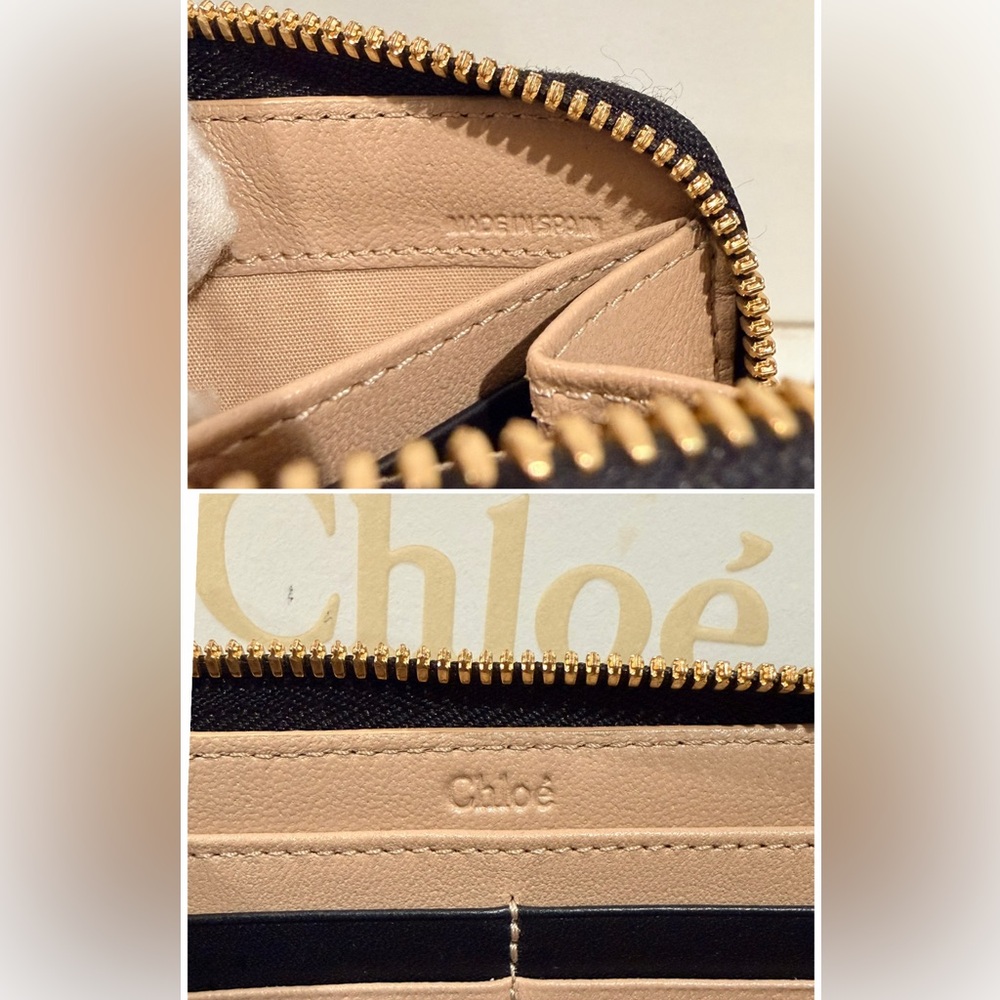 Chloè Alphabet Grained Leather Zippy Wallet - Picture 14 of 16